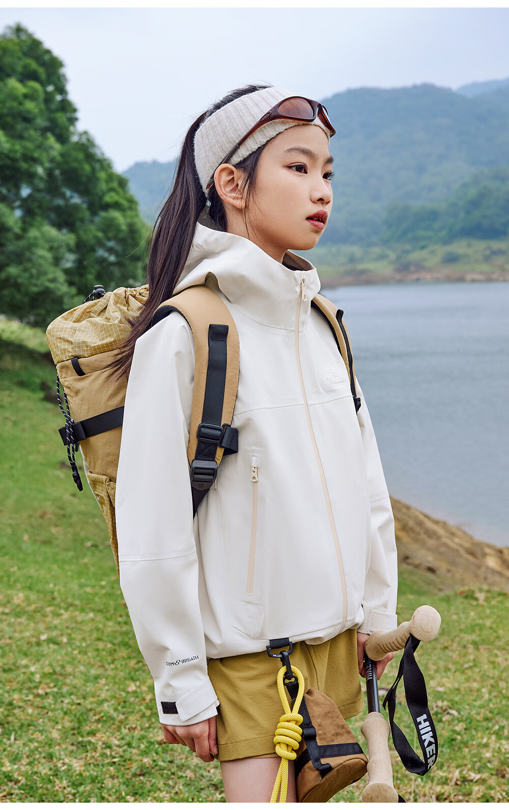 Pelliot [Xiaoshanke] Children's Outdoor Hardshell Windproof Jacket for Boys And Girls, Model 135101017, Purple, Size 140 11