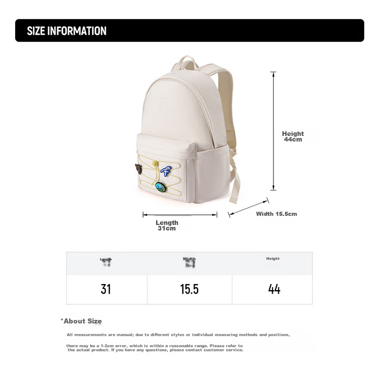 FILA FUSION Trendy Couple Colorful Backpack Summer Fashion Versatile Shoulder Bag 4