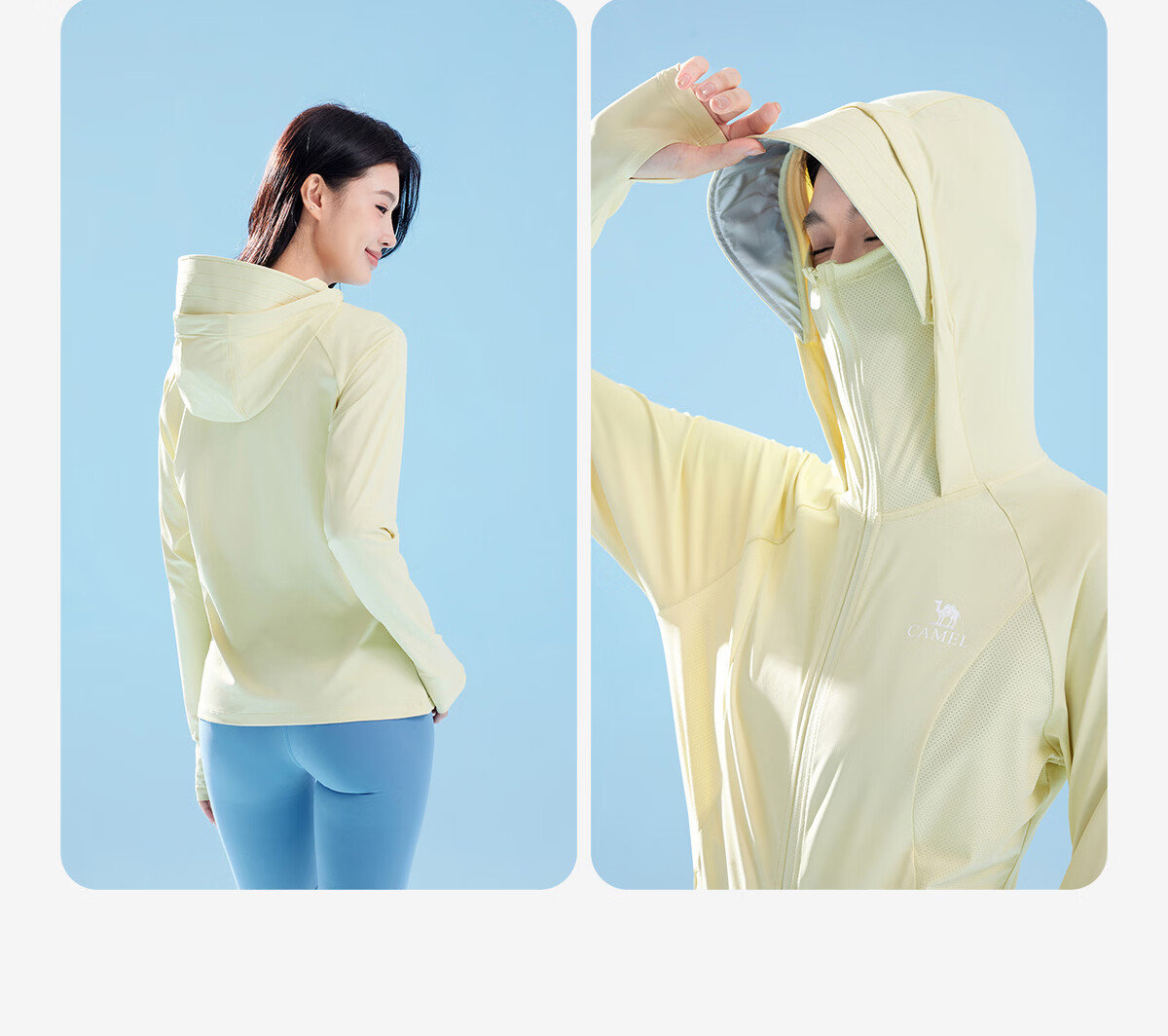 CAMEL Bubble Ice Outdoor Original Yarn Silver Coated Sunscreen Jacket UV Protection Lightweight Breathable Cooling Heat Shield Sun Protection Coat 28