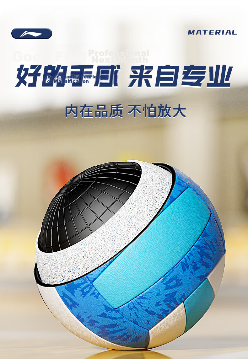 Li-Ning Volleyball No.5 Standard Match Training Soft Volleyball for Youth Junior High and Primary School Exam Use 4
