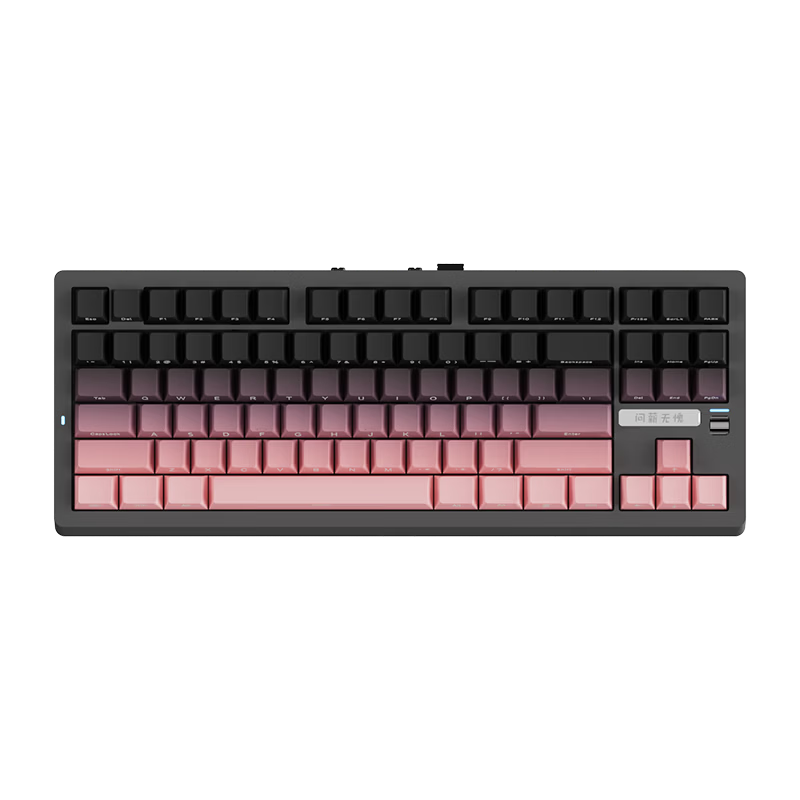 JD Jingzao JZ870 Pro Black Rose Three-Mode Mechanical Keyboard Wireless Bluetooth Wired Gaming E-sports Office Keyboard Compatible with Apple Mac Desktop Laptop