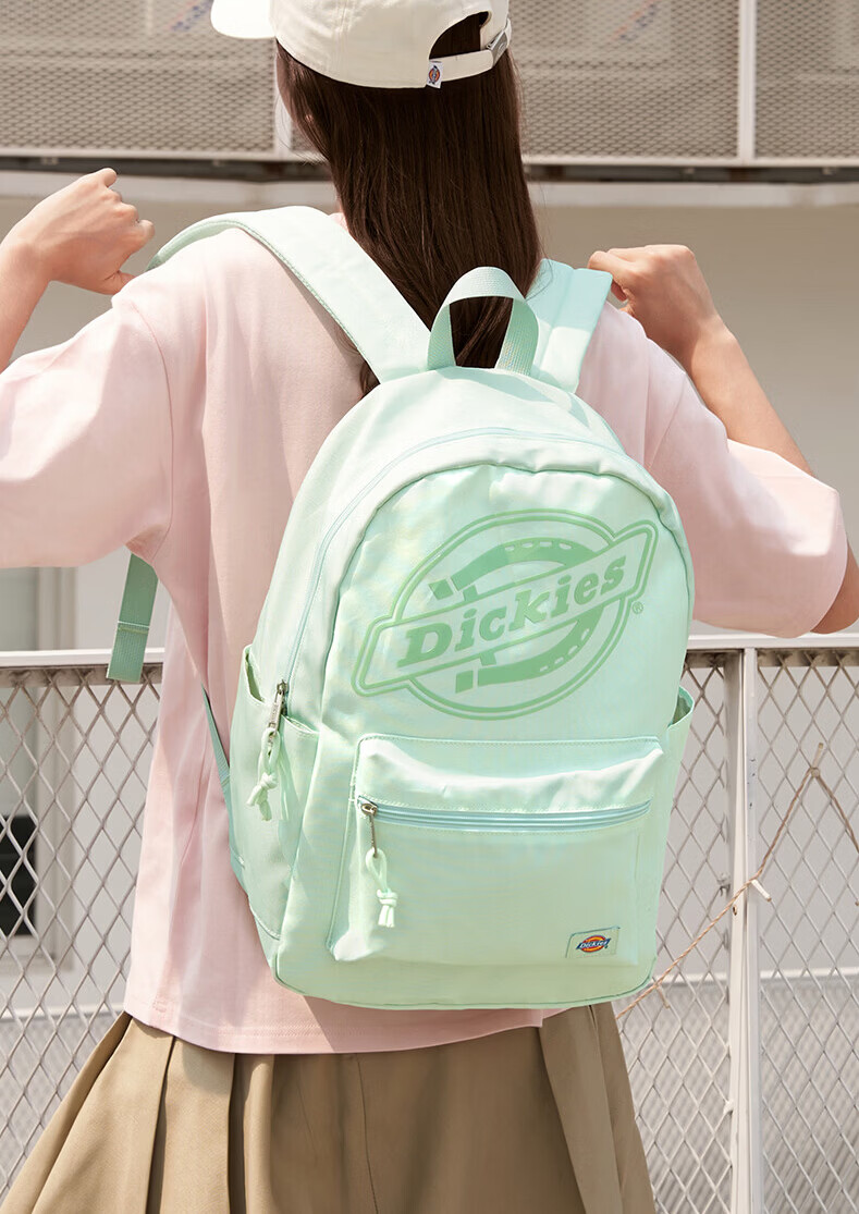 Dickies Backpack, Large Capacity Travel Bag for Women, Laptop Bag, Schoolbag for Female College Students And Middle School Students, Stylish Youth Pink 23
