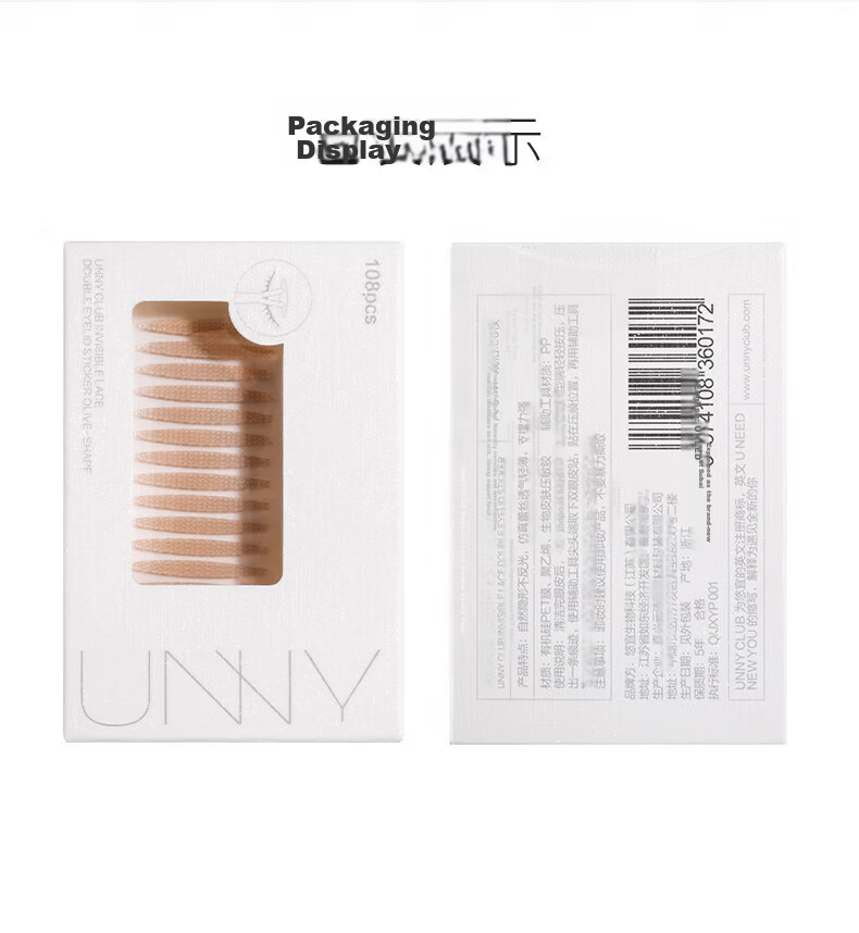 Unny Club Lace Double Eyelid Tape L Size 90 Pieces (Shaping Lace Skin Tone Invisible for Men and Women Beginners) 18