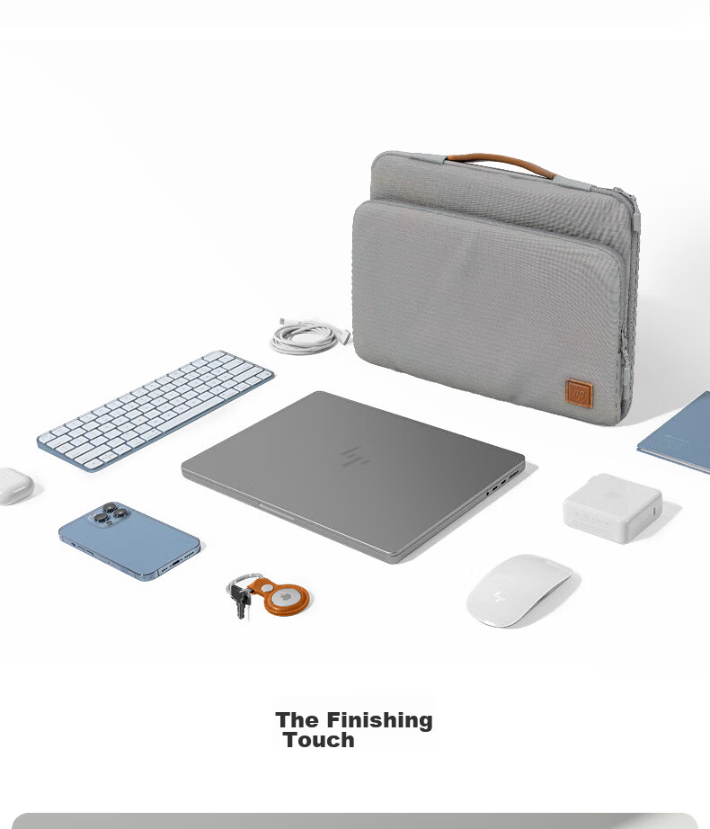HP Laptop Bag Notebook Briefcase Water-Resistant Storage Case 16-inch Gray 7
