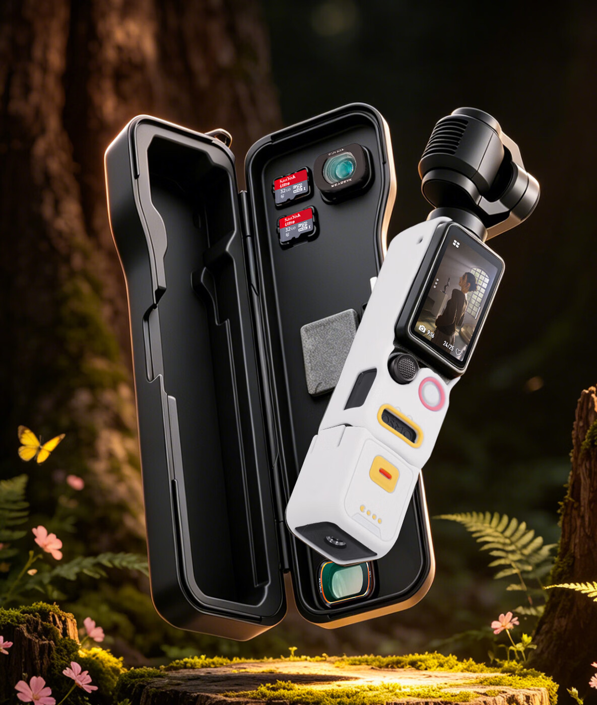 Loken Pocket4/3 Dedicated DJI Integrated Extended Full-Cover Portable Storage Case Flip Filter Slot Scratch-Resistant Shockproof Protective Cover Accessory 3