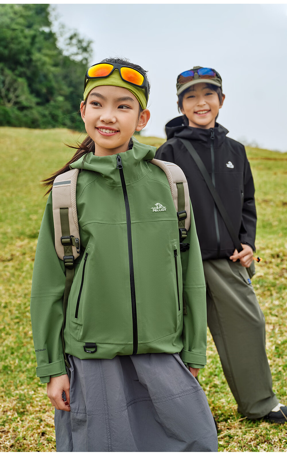 Pelliot [Xiaoshanke] Children's Outdoor Hardshell Windproof Jacket for Boys And Girls, Model 135101017, Purple, Size 140 12