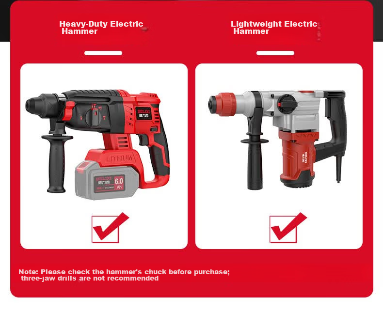 Jingkai Cross Impact Drill Bit Electric Hammer Concrete Round Shank Wall Penetration Square Shank Wall Transfer Head Four-Groove Alloy Extended Four-Blade Drill 6