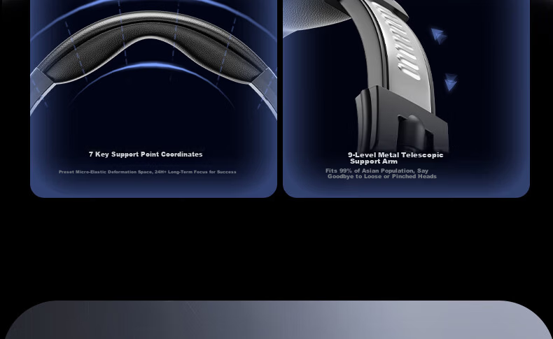 IKF VP5 Over-Ear Monitoring Headphones Wired Closed-Back HiFi High-Resolution Sound Gaming Headset for PC Live Streaming K-Singing FPS Delta Sound Positioning 25