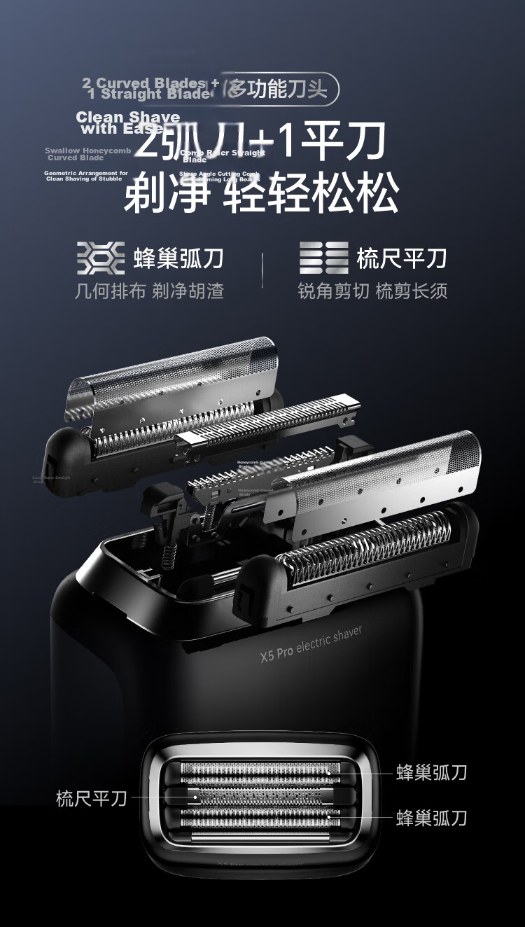 JD Jingzao Electric Reciprocating Shaver X5 Pro Portable Palm Electric Razor 2026 New Model Electric Shaving Machine Portable Gift for Boyfriend Dad 5