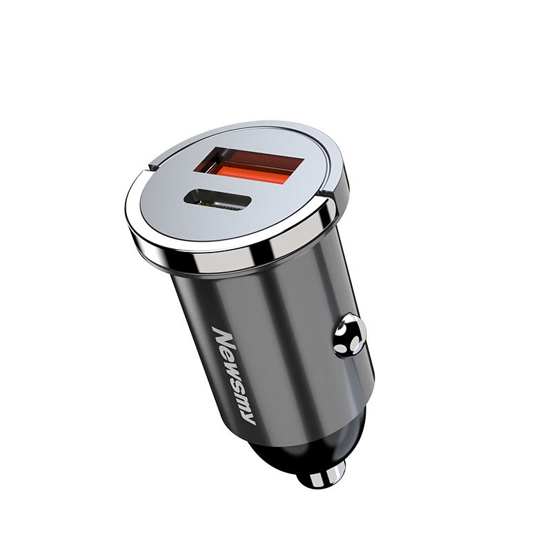 Newsmy Car Charger Cigarette Lighter Super Fast Charger Dual Port Adapter Apple 17 Huawei Honor Android Hidden 66W+PD36W Super Fast Charger