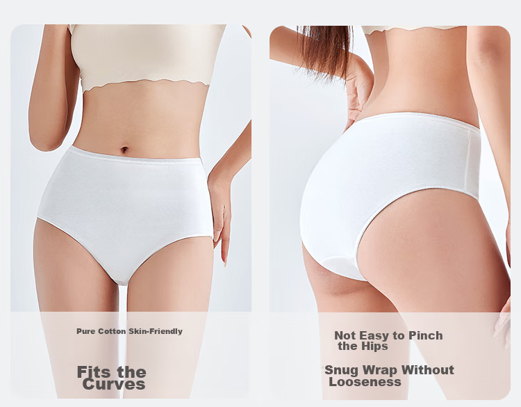 Briars Disposable Women's Underwear [160g Extra Thick Lycra Cotton] Large Size Sterile Travel Postpartum Disposable 26