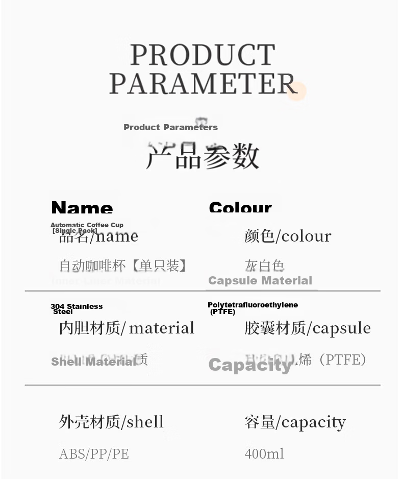 ZhaiQingSong Rechargeable Automatic Stirring Mug Electric Coffee Cup Office Shaking Rotating 400ml Mug 8