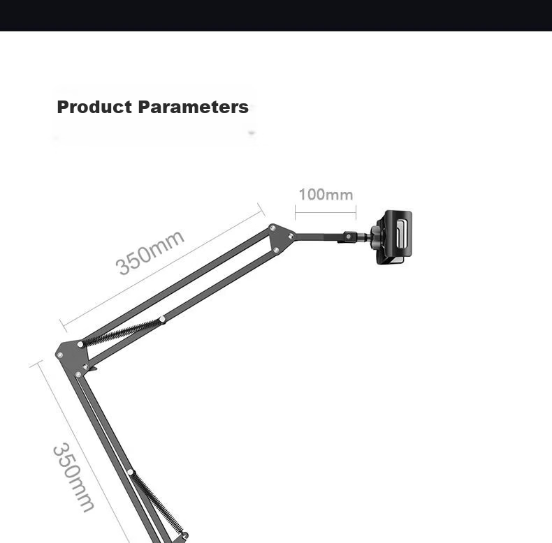 LINGCHEN Tablet Stand, Bedside Phone Holder, Lazy Stand, IPad Desktop Multi-Functional Armrest, Bedside Video Watching, Online Classes, Overhead Shooting, 360° Adjustable Support Stand, LC-CT 31