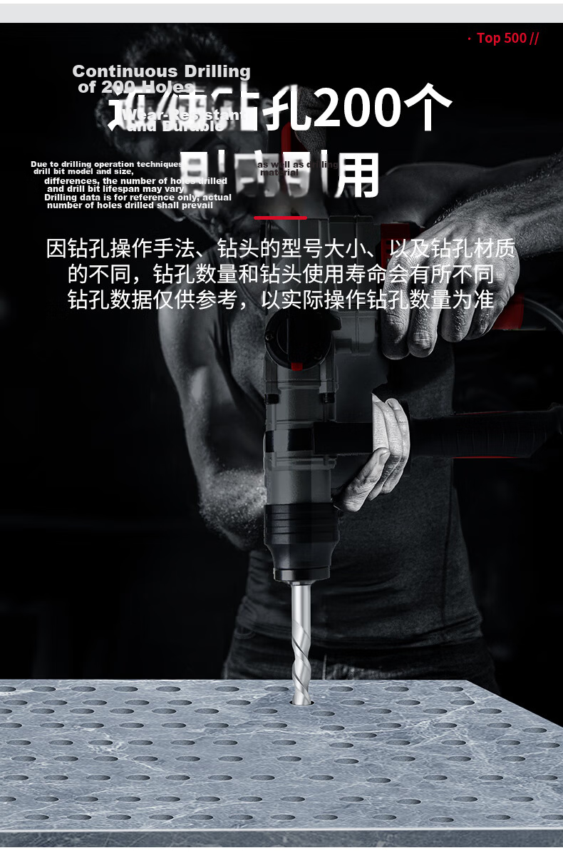 DELIXI ELECTRIC DLX-C8 Flat Impact Electric Hammer Drill Bit Tungsten Steel Alloy Concrete Wall Penetration 20×250 15