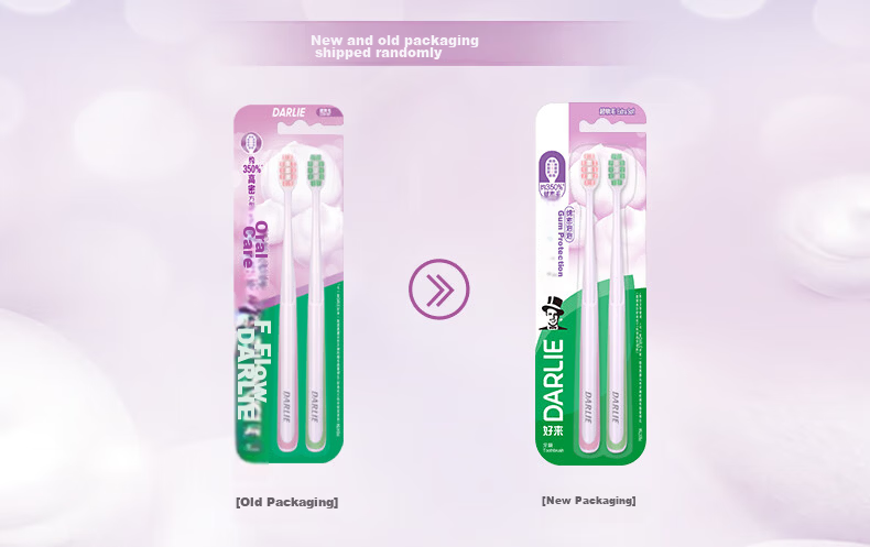 DARLIE Original Black Toothpaste Sensitive Gum Care Soft Bristle Adult Toothbrush Deep Clean Interdental 6-Pack Suitable for Pregnant Women 1