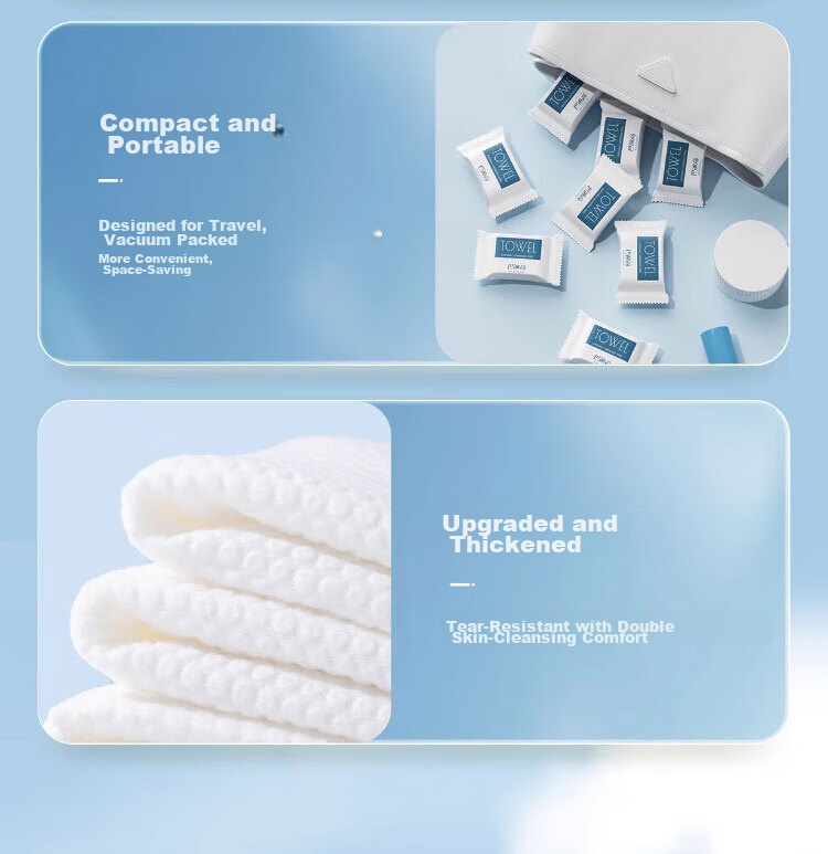 Buddy High Compression Disposable Thickened Facial Towel Bath Towel Large Face Towel Travel Supplies 20 Pieces 5