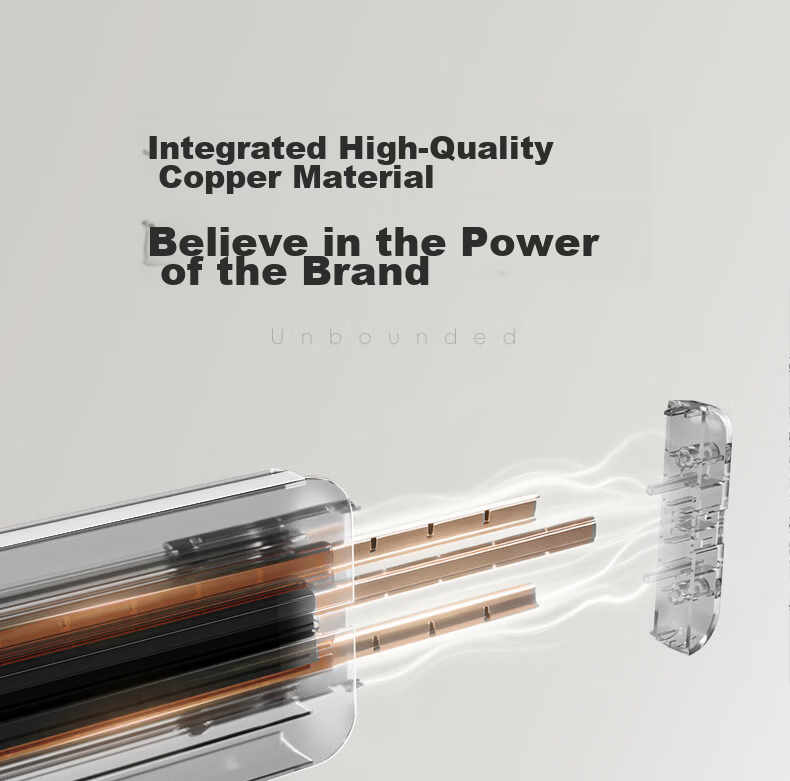 DELIXI Track Socket Cream Style New Seamless Movable Rail 60cm Track + 3 Five-Hole Silver Osmanthus Yellow Outlets 9