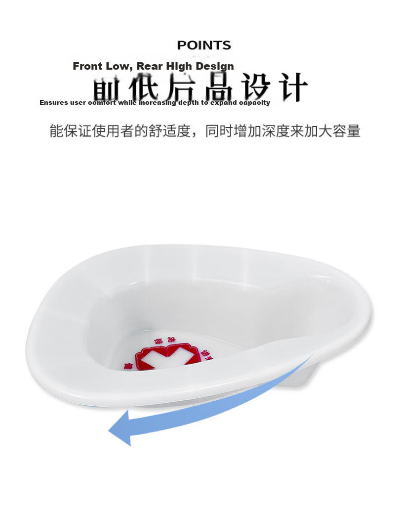 Xirunjia Bedside Commode Potty for Elderly Adults Pregnant Women Thickened Urinal Urine Collector Portable Toilet Seat 3