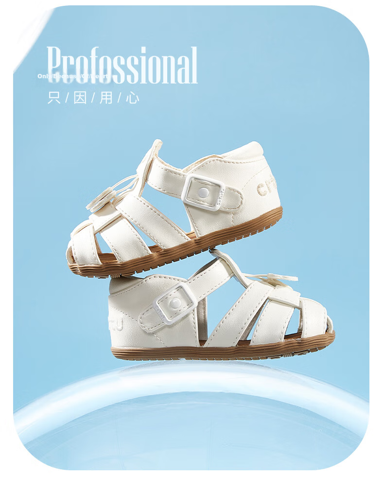 Katetu Children's Sandals, Girls' Summer Walking Shoes, Princess Shoes, for Ages 1-6, Boys' Closed-Toe Soft-Soled Baby Sandals XZ36 29