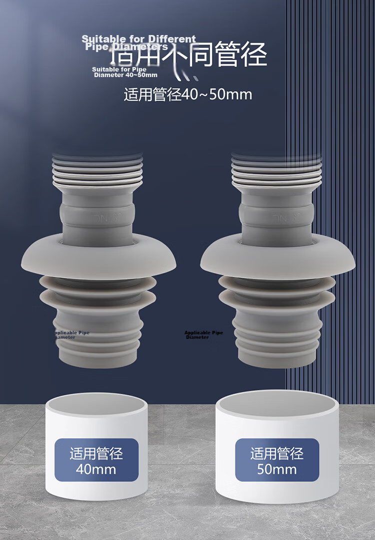 CVBAB Silicone Drain Seal Ring Sink Bathroom Cabinet Basin Drain Anti-Odor Seal Plug Anti-Backflow Cover Plug 7