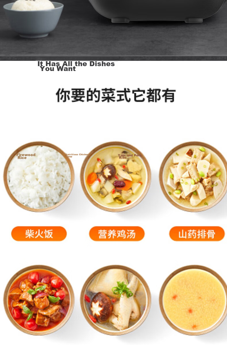 Joyoung ZMD Safe Series Electric Pressure Cooker 70kPa High Pressure One-Touch Steam Release Scheduled Timer 5L Double Inner Pot Thick Pot Y-50C38 7