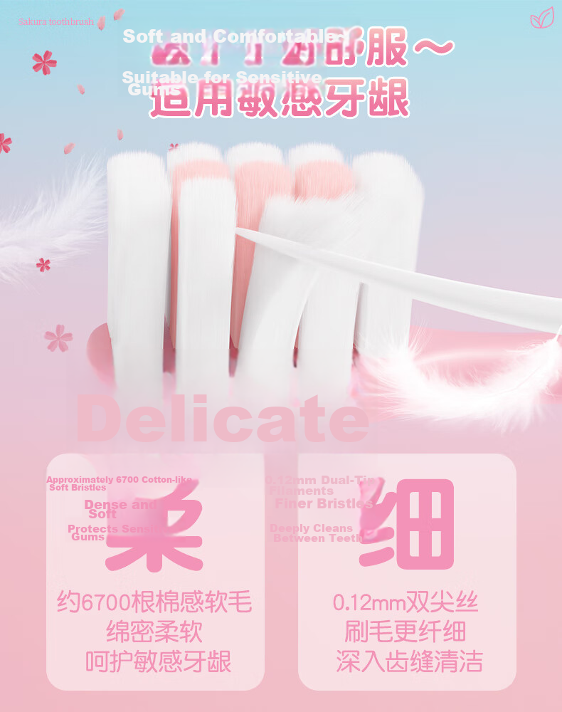 PROTEFIX Adult Anti-Allergy Toothbrush Wide Head Ultra Soft Cotton-Like Bristles Teeth Cleaning Family Pack 1 Tub 8 Pieces 3