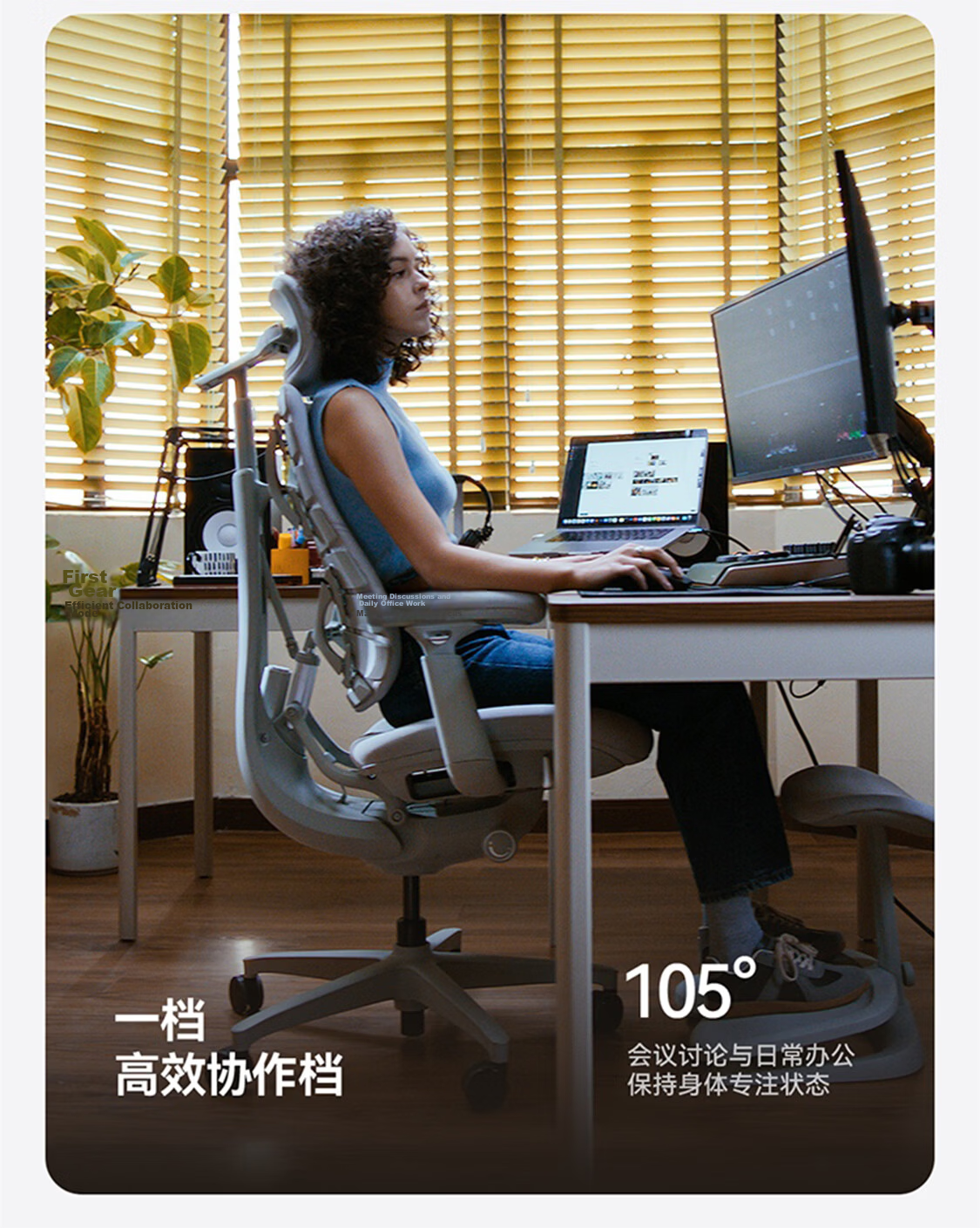 LiberNovo Qingxian OC1 Pro Extended Graphite Gray Dynamic Ergonomic Gaming Office Computer Chair 28