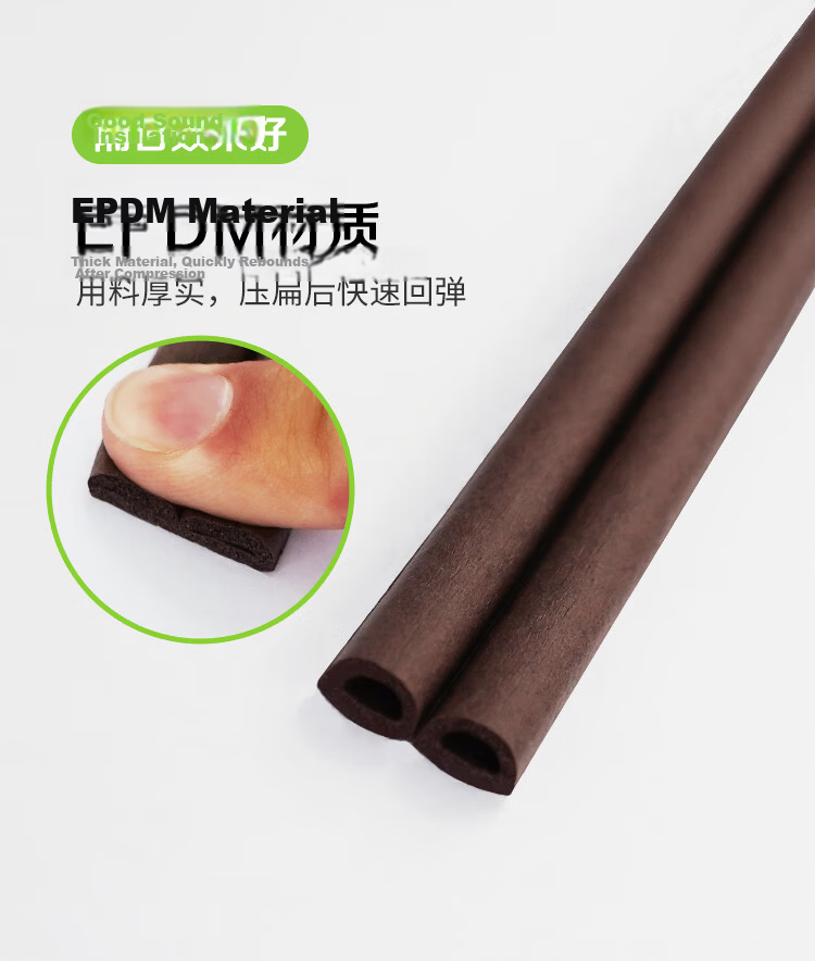 Caihong Self-Adhesive Gray Door Bottom Seal Strip for Bedroom Door, Cockroach Proof, Windproof, Soundproof, Door Gap Draft Stopper 4