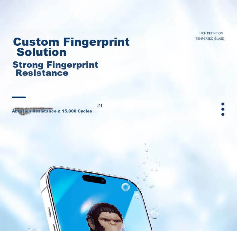 Lanxingxiansheng Tempered Glass Screen Protector for IPhone 14 Pro Max, Full Coverage Large View HD Clear Protective Film [Fully Transparent Simple Packaging] 14