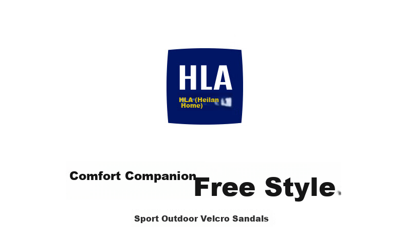 HLA Men’s Casual Sports Sandals with Velcro Outdoor Beach Sandals HAALXM2EAE092 Khaki Size 41 1
