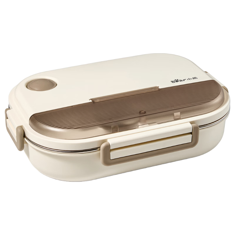 Bear 316 Stainless Steel Lunch Box Large Capacity Portable Bento Box Dishwasher Safe JW079