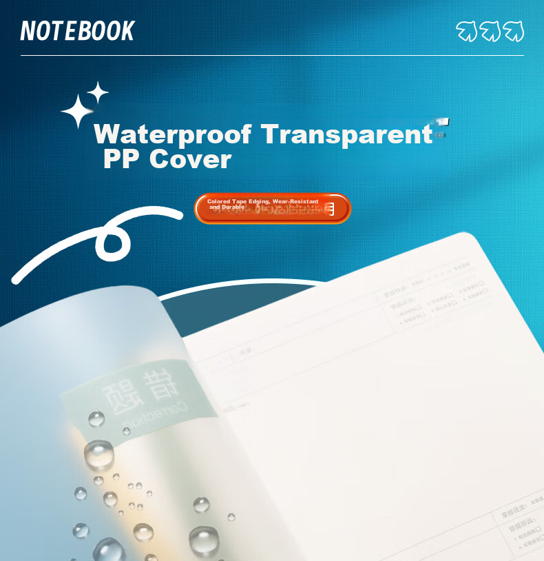 M&G Stationery [Pu Yixing Same Style] B5 English Notebook Junior High Homework Copybook English Mistake Notebook Meeboki 40 Sheets 8 Books WB5100B 14