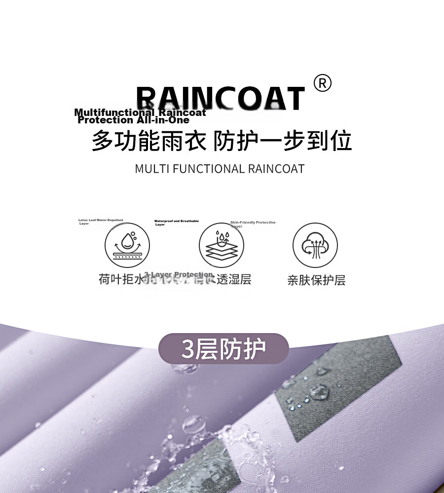 Zhengyu Electric Scooter Raincoat, Long And Extended Design for Heavy Rain Protection, Separate Sleeves for Men And Women, Battery-Powered Scooter Cover 9