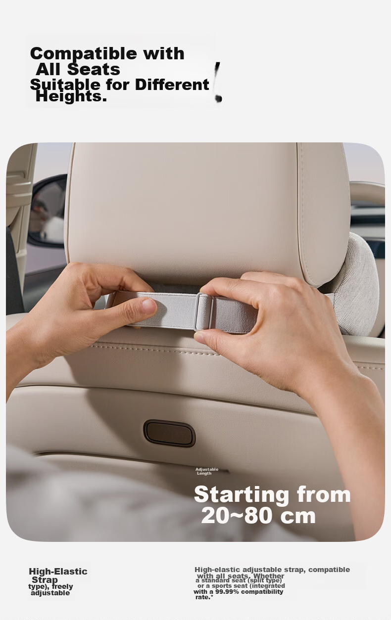 CICIDO Car Headrest and Lumbar Support Set Neck Protection Pillow Seat Cushion Car Neck Pillow Waist Support Cushion Lumbar Pad 22
