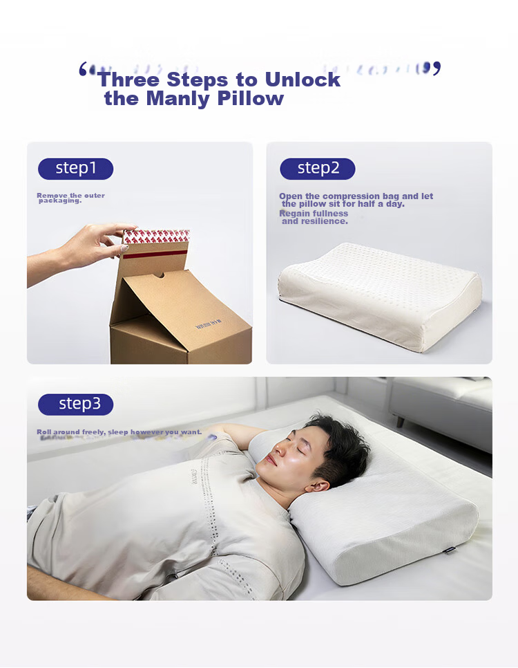AiSleep Men's Extra Large Thick Memory Foam Pillow for Tall and Strong, Side Sleep Neck Support, Deep Sleep Cervical Pillow 10