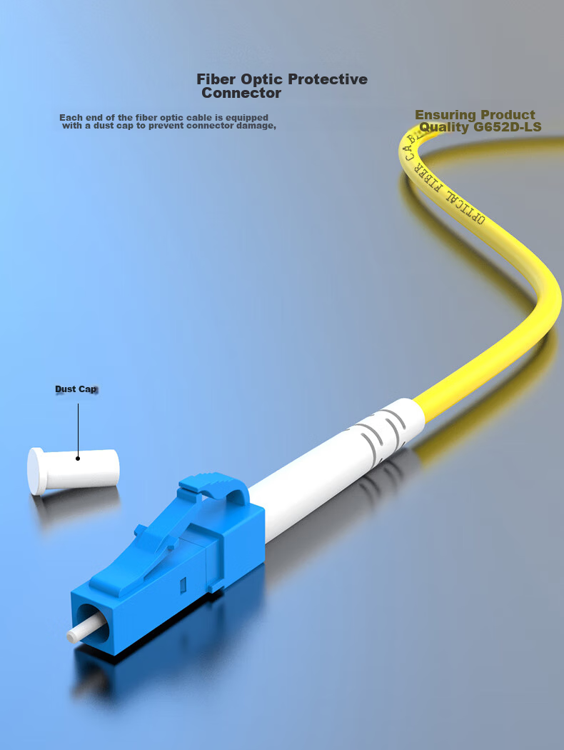 ZHONG TIAN HITECH Telecom-Grade Fiber Optic Patch Cable, 1 Meter Single-Mode Single-Core 3.0 LC-LC, Transceiver Pigtail, ZT-L300 7
