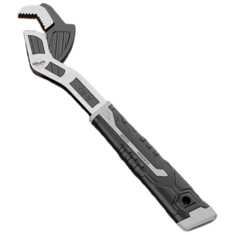 DELIXI ELECTRIC Self-Locking Wrench Multi-Function Pipe Wrench Tool Set Quick-Open Adjustable Wrench with Bathroom Wrench