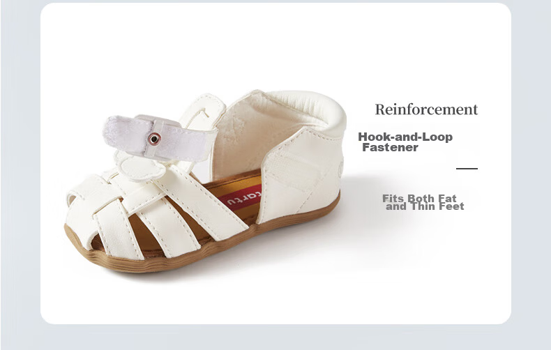 Katetu Children's Sandals, Girls' Summer Walking Shoes, Princess Shoes, for Ages 1-6, Boys' Closed-Toe Soft-Soled Baby Sandals XZ36 15
