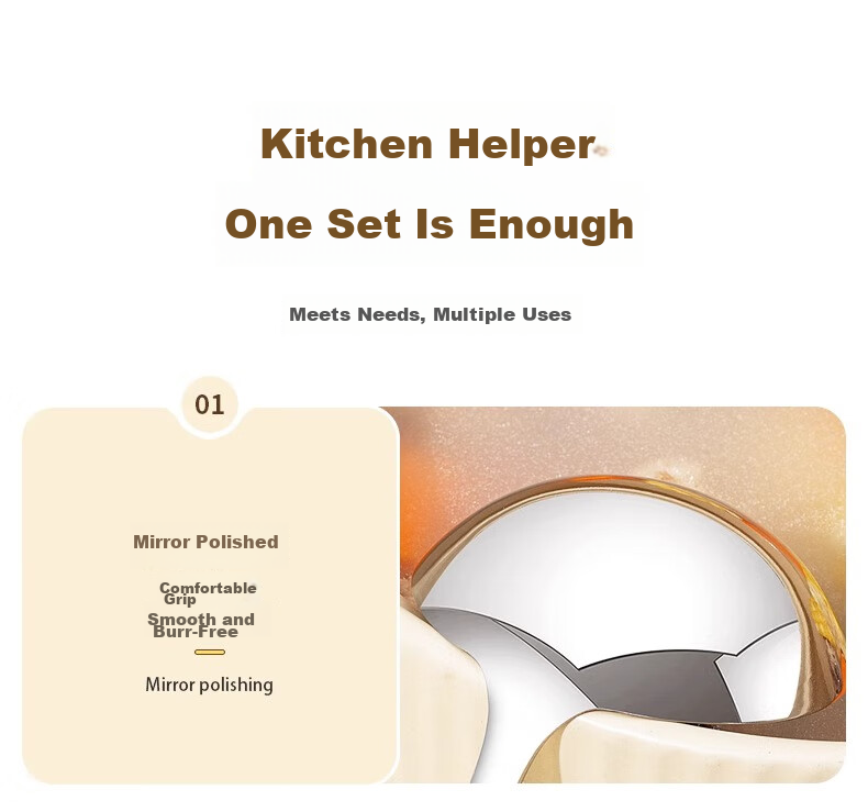 Guofeng 316 Stainless Steel Large Soup Ladle and Skimmer Set for Hot Pot, Household Soup Ladle and Skimmer Combo 8