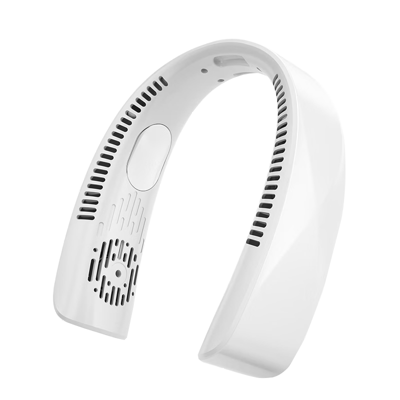 KOVOL [Powerful All-Day Blowing] Neck-Hanging Fan, Small Portable Wearable Neck-Mounted Bladeless Dorm Fan, High-Power Cooling Mini Electric Fan, Rechargeable Temperature-Reducing Gift Customizatio