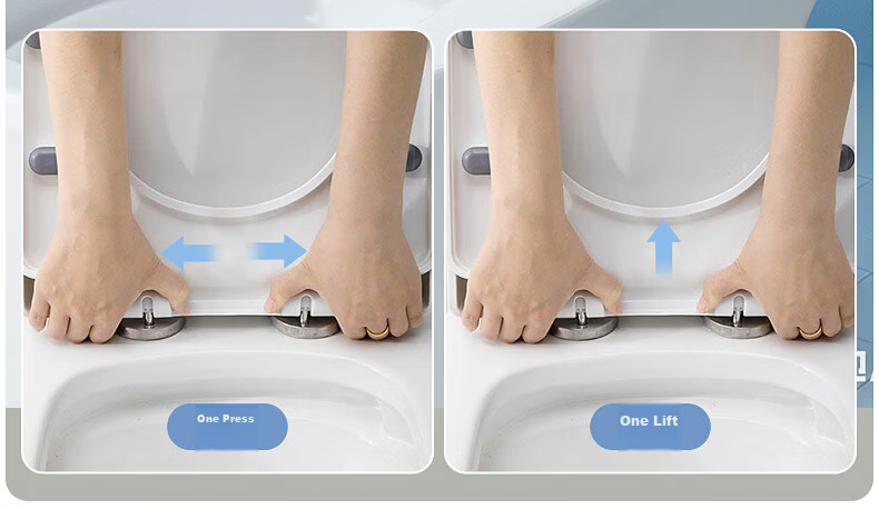Muvi Antibacterial Universal U-Shaped Enlarged Thickened Toilet Seat Cover Slow-Closing Cushion Lid for Old-Style Toilets 13