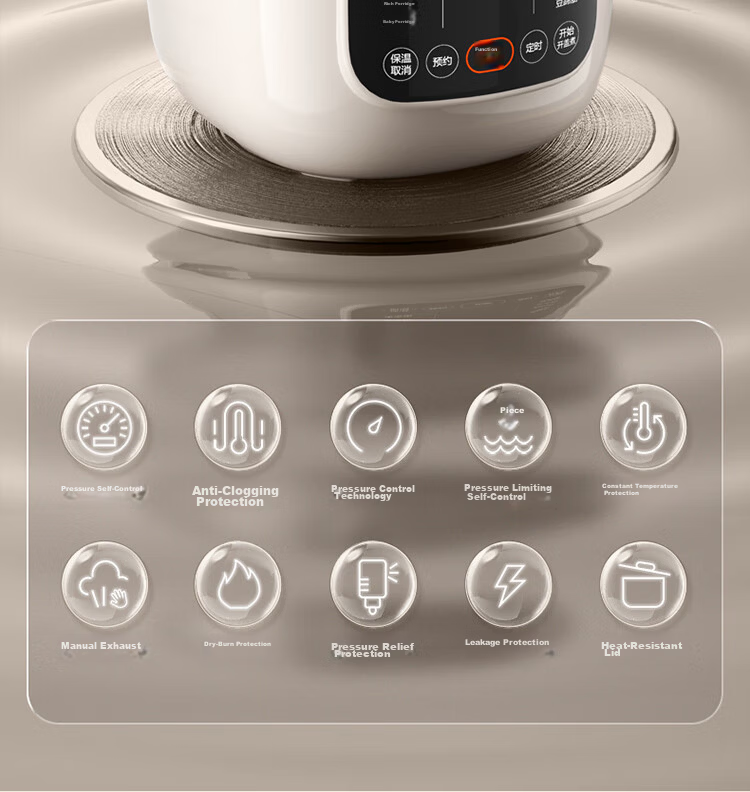 SUPOR 2L Mini Electric Pressure Cooker 1-3 People Non-Coated Multi-Functional Rice Cooker Smart Reservation SY-20FC2002 21