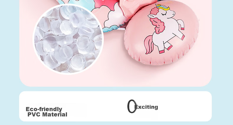 SwimmingBaby New Thickened Inflatable Underarm Sunshade Anti-Tip Swimming Float Ring for 2-Year-Old Baby Girls 17