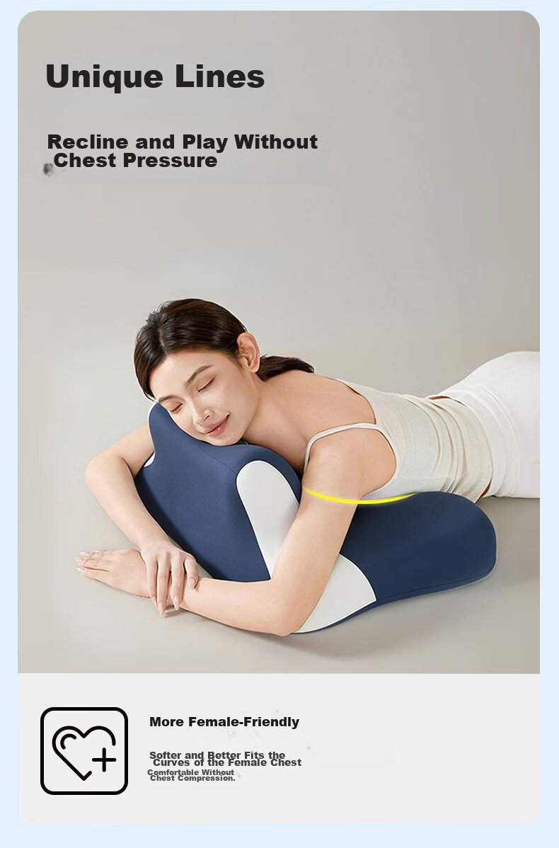 MINISO Multifunctional Memory Foam Pillow Core for Bed Prone Sleeping, Prone Pillow, Support Pillow, Phone-Use Pillow 10