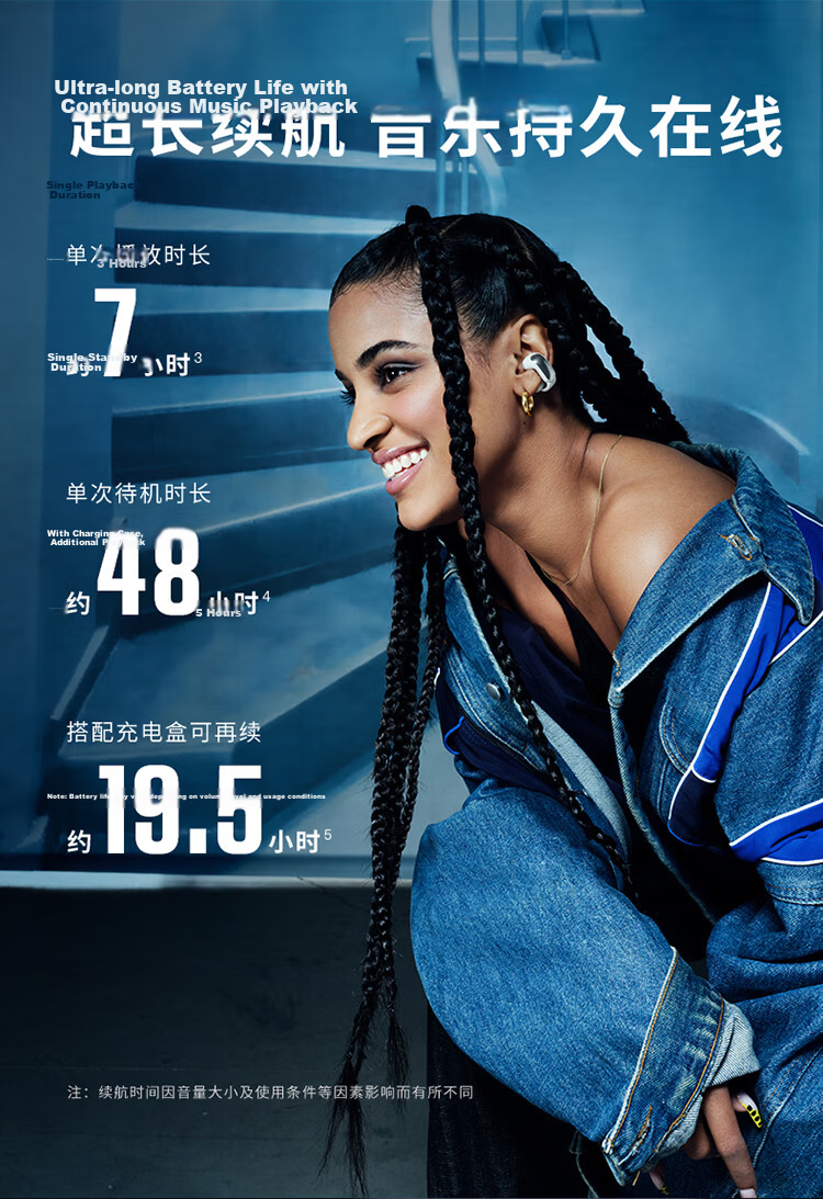 BOSE [Fresh Subsidy] Ultra Open-Ear Headphones, Sunset Iridescent Clip-On Wireless Bluetooth Sports Earphones, Compatible with Huawei And Apple Earphones, Mid-Autumn Festival Gift 12