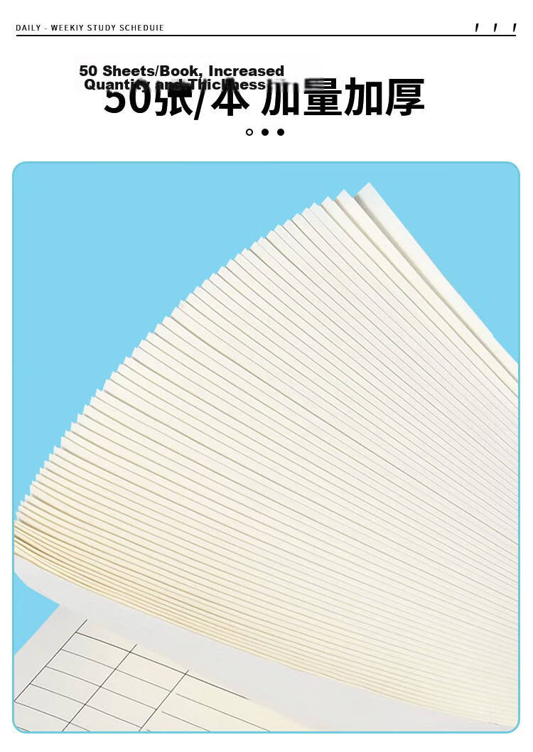 Weikeduoli Weekly Planner Spiral Notebook, 16k 50 Sheets, Self-Discipline Check-In Planner, Student Habit Formation Management Study Planner, Elementary to High School Student Journal Notebook 5