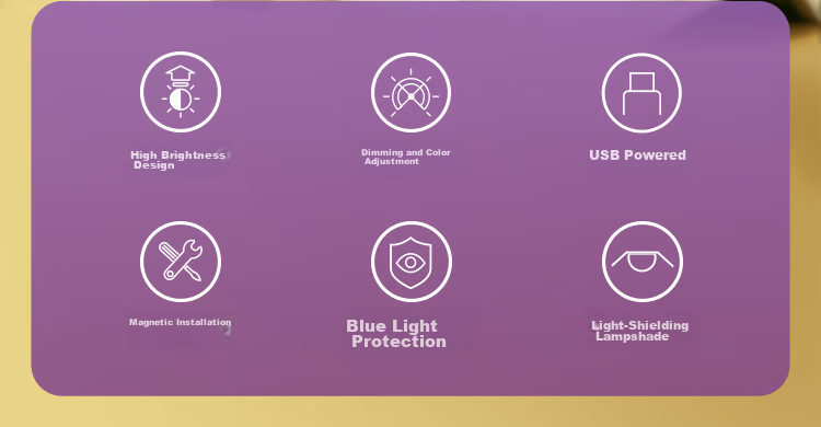 BULL LED Cool Magnetic Dormitory Home Light [8W Dimmable Color Adjustable / 1.5m Cable] 2