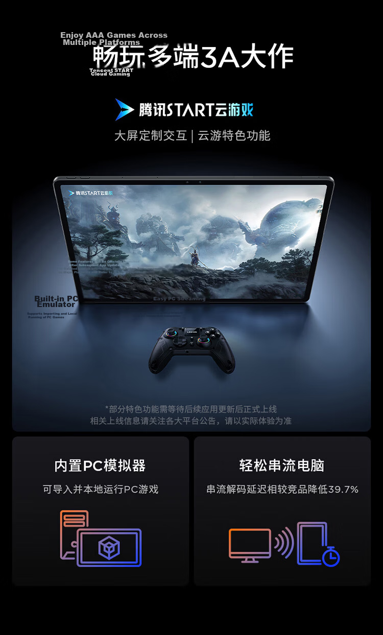 Lenovo Legion Y900 New 13-inch AI Tablet Gaming 4K High Refresh Snapdragon 8 Supreme Edition 16GB+512GB Purple Student Education Discount National Subsidy 32