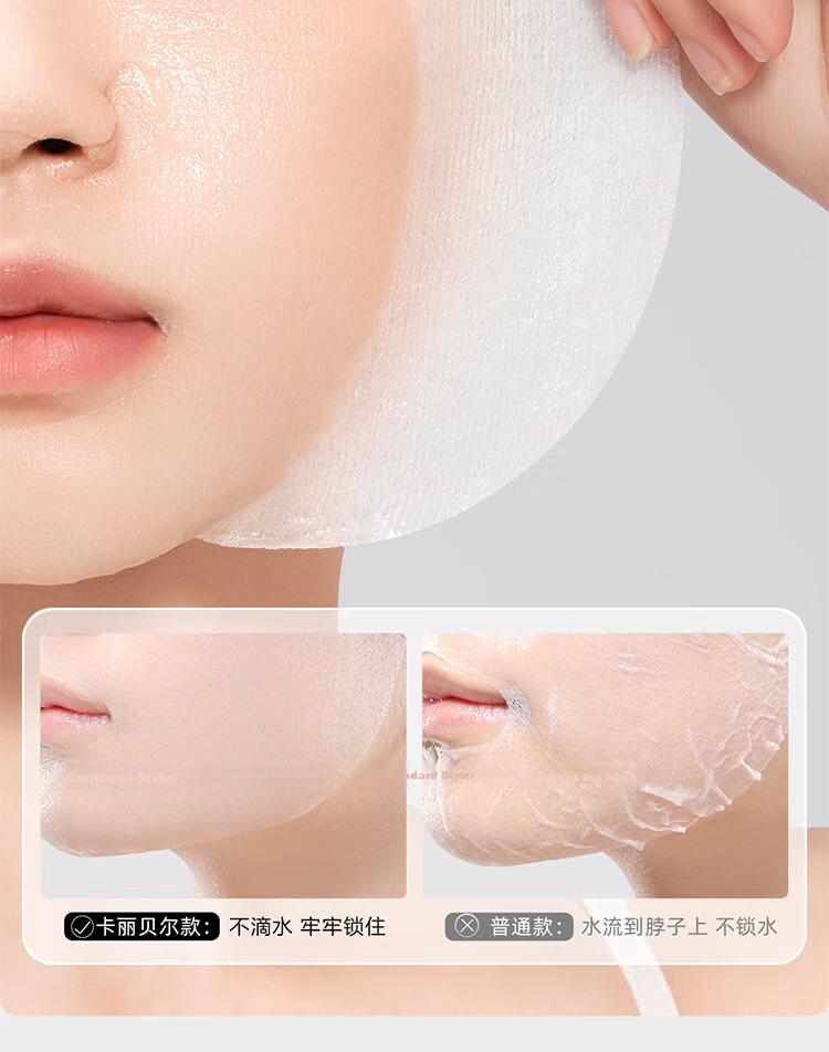CARLI BYBEL Compressed Silk Facial Mask Sheets Disposable Dry Mask Paper for Hydrating and Moisturizing Ultra-Thin Water-Locking Facial Mask Sheets 2