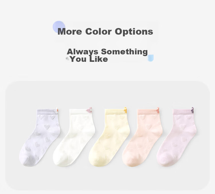 Jiusuiban Children's Socks Girls Thin Spring Summer Mesh Comfortable Mid-Calf Sports Breathable Socks for Older Girls 11
